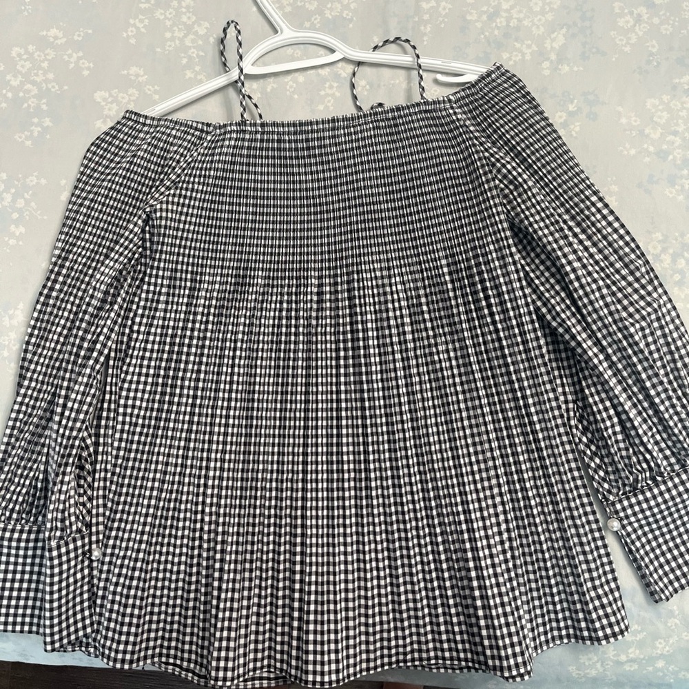 Black and White Gingham Skirt - Picture 1 of 9